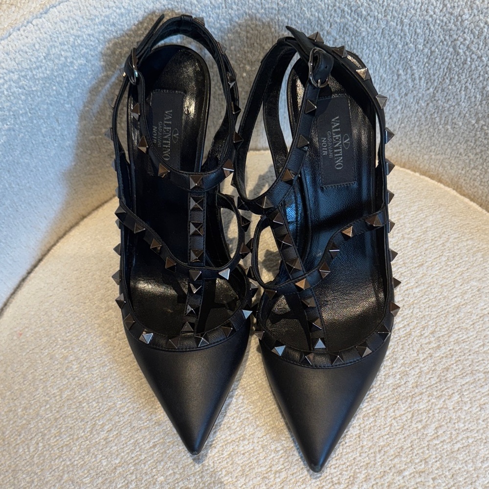 Valentino Black Studded Heels